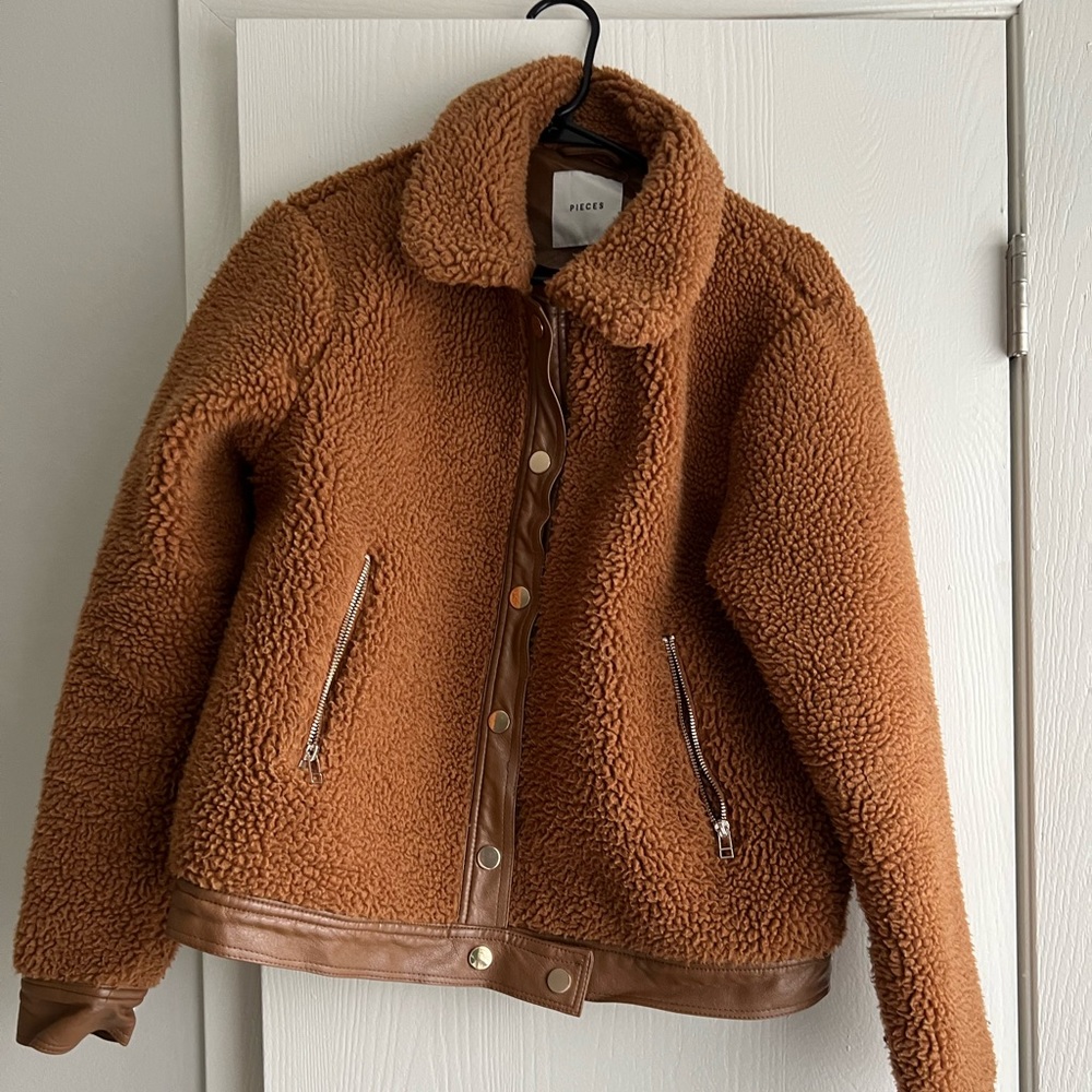 Pieces Teddy Coat from ASOS